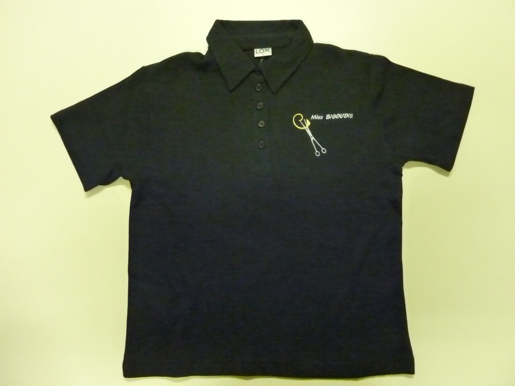 Polo brodé coiffure, JL Broderie Haguenau
