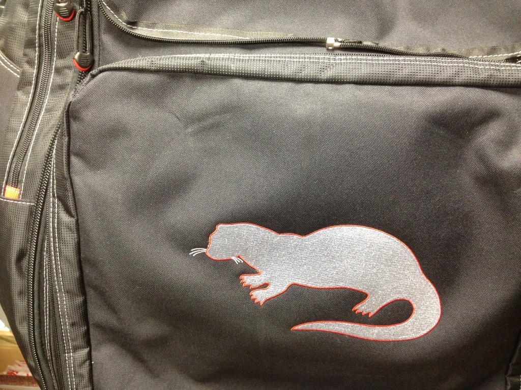 Sac transport brodée, sac de plongé