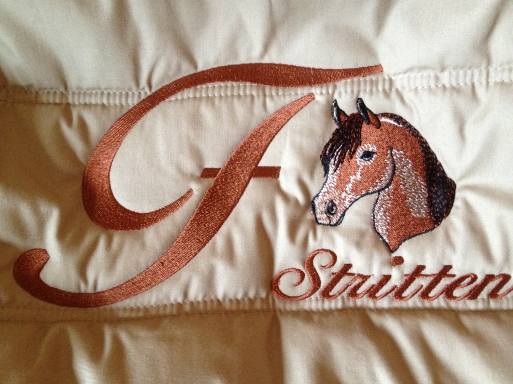 Veste brodé d'équitation